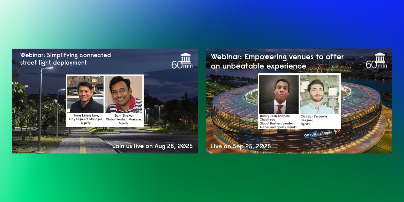 Join Two Webinars on Smart Lighting Solutions